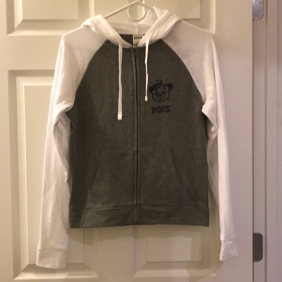 💖 Victoria Secret Pink Golden Bear 🐻 Hoodie - Picture 1 of 7